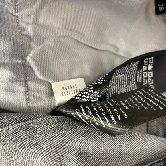 7 for all mankind x Dazzle Men's 11" Grey Denim Shorts - Size 28 - NWT $148 - Picture 6 of 6